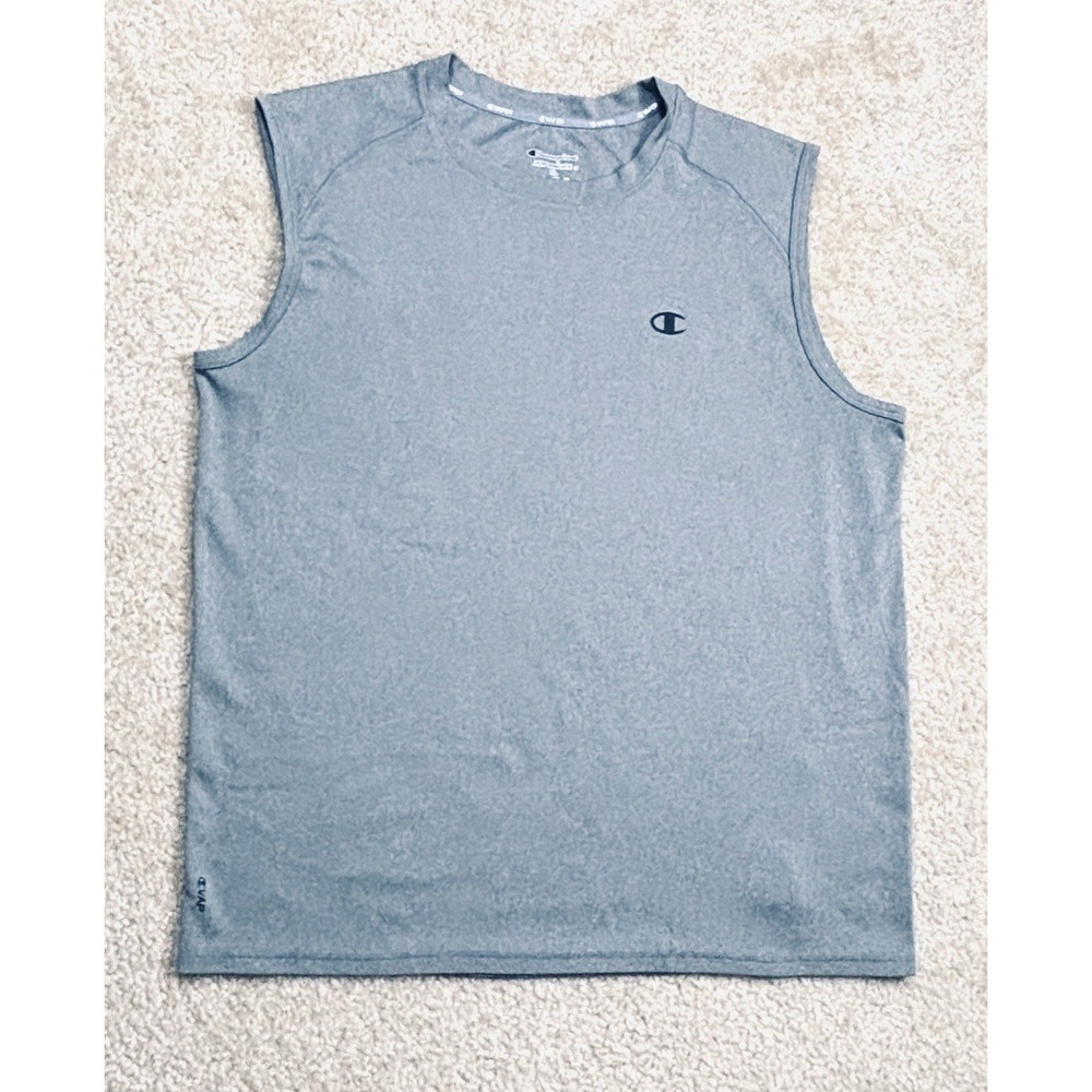 Champion Vapor Performance Sleeveless Shirt Mens XL Gray Activewear Tank